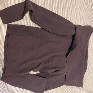 Wilfred Mauve Ribbed Off the Shoulder Top